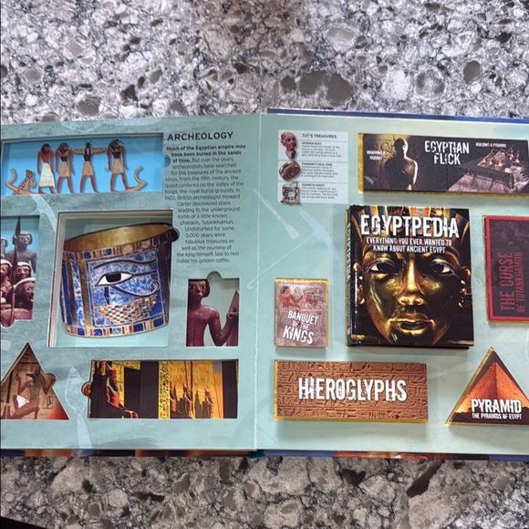 DK Egyptorium Book with Gold Cover - Picture 13 of 16